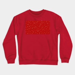 Christmas gold star pattern. Minimalistic Christmas pattern. Silent night pattern. Christmas starry snowflakes in minimalist style. Crewneck Sweatshirt